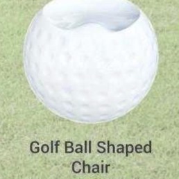 Golf ball shaped chair